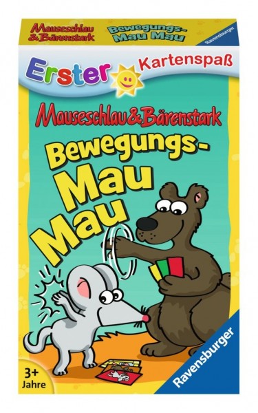 Ravensburger Spieleverlag Mauseschlau&Bärenstark Bewegungs-Mau Mau Spielzeug