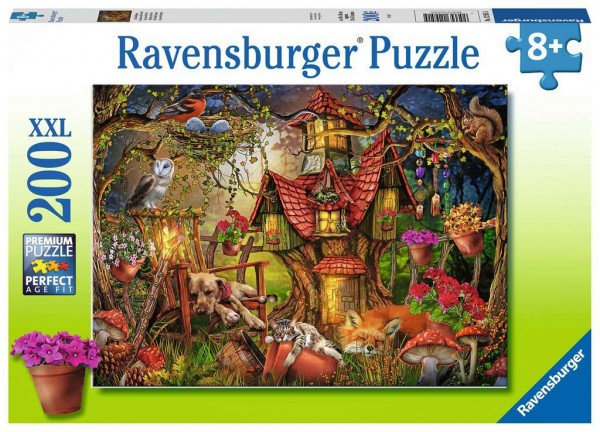 Ravensburger Kinderpuzzle - Das Waldhaus 200 Teile XXL