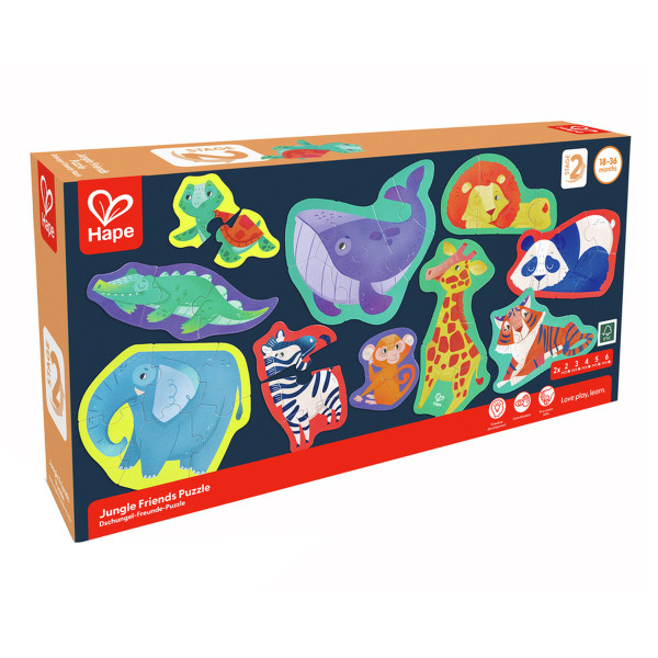 Hape Dschungel-Freunde-Puzzle