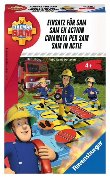 Ravensburger Feuerwehrmann Sam Wettlaufspiel Einsatz für Sam Spielzeug