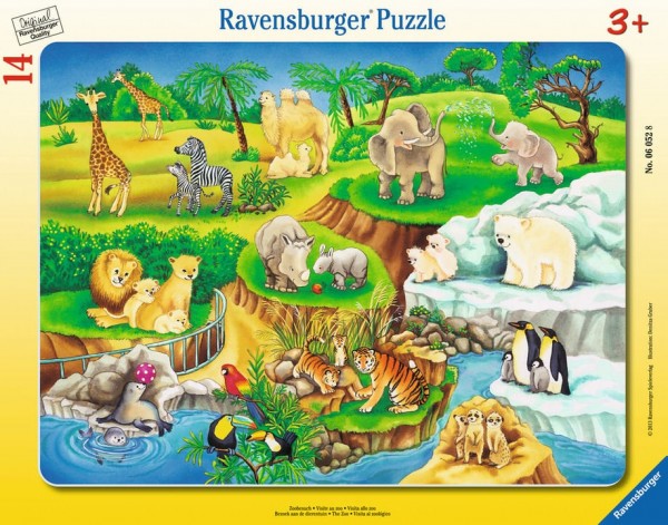 Ravensburger Puzzle 14 Teile Zoobesuch Spielzeug