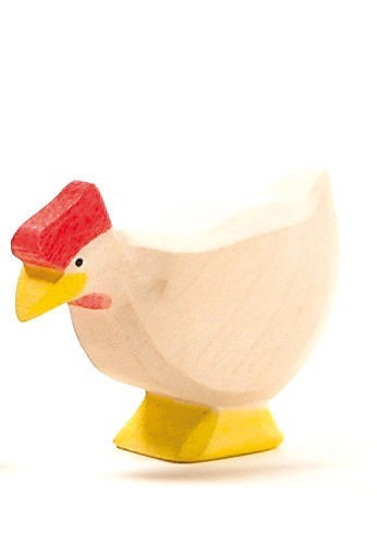 Ostheimer Figur Huhn weiß stehend Spielzeug