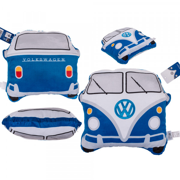 Deko-Kissen, VW T1 Bus, Blau