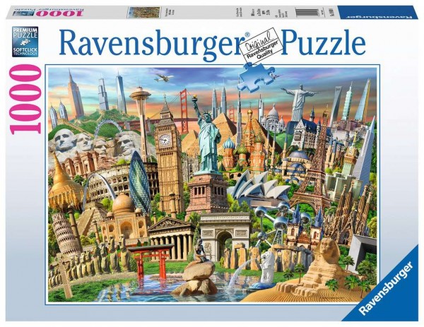 Ravensburger Puzzle - Sehenswürdigkeiten weltweit - 1000 Teile
