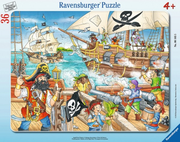 Ravensburger Spieleverlag Angriff der Piraten Puzzle 36 Teile Spielzeug