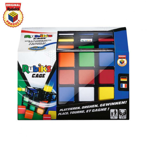 ThinkFun - 76392 - Rubik&#039;s Cage, Original Rubik&#039;s Familienspiel, Tic Tac Toe im 3D Format, Strategie