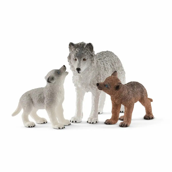 schleich Wild Life Wolfsmutter mit Welpen