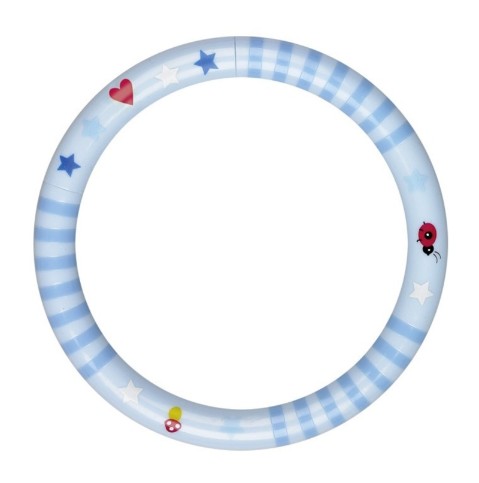 Die Spiegelburg Ringrassel BabyGlück hellblau Spielzeug