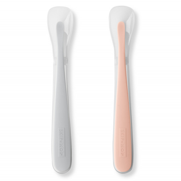 Skip Hop Breilöffel Set, grau/koralle