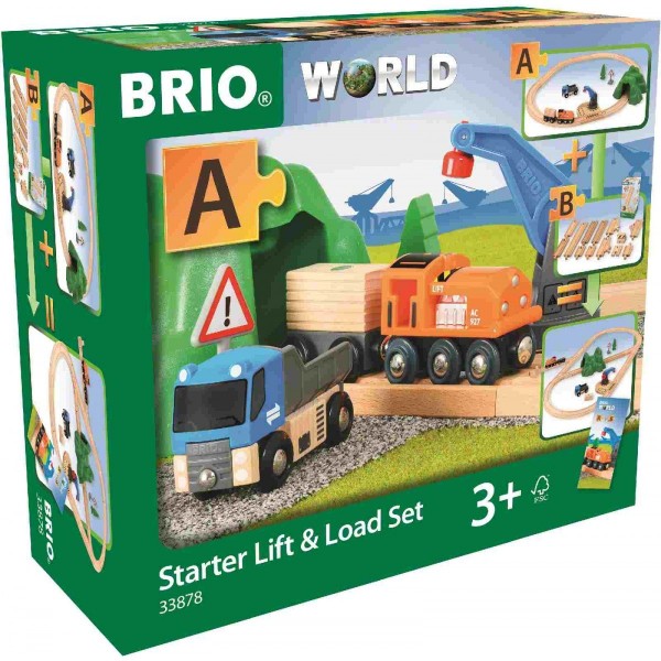 Brio Starterset Güterzug mit Kran Spielzeug
