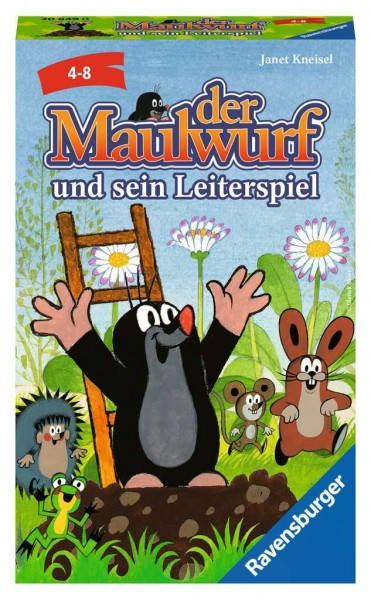 Ravensburger Der Maulwurf und sein Leiterspiel, ein Mitbringspiel für Kinder ab 4 Jahren