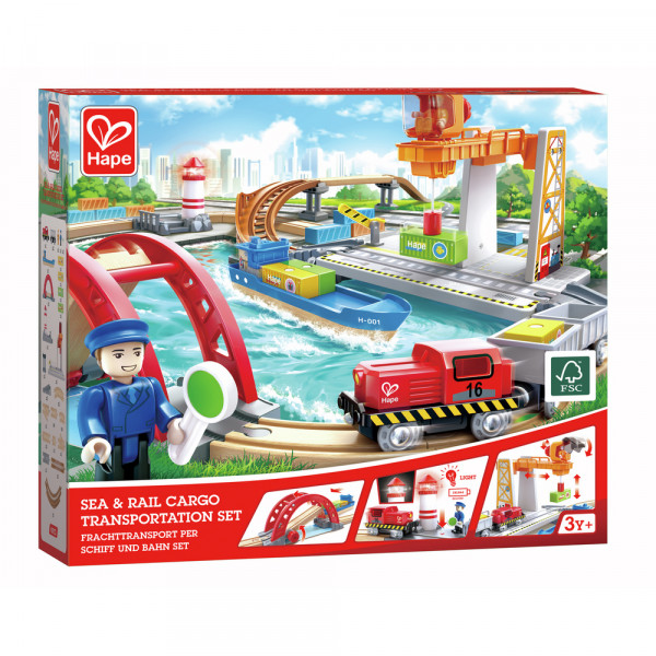 Hape Bahn- und Seefracht Set