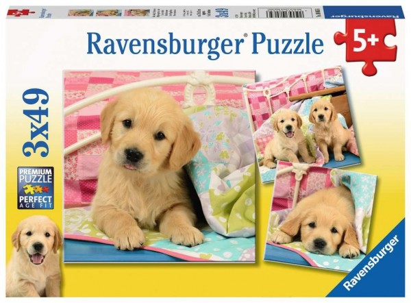 Ravensburger Spiele Kuschelige Hündchen 3 X 49 Teile Spielzeug