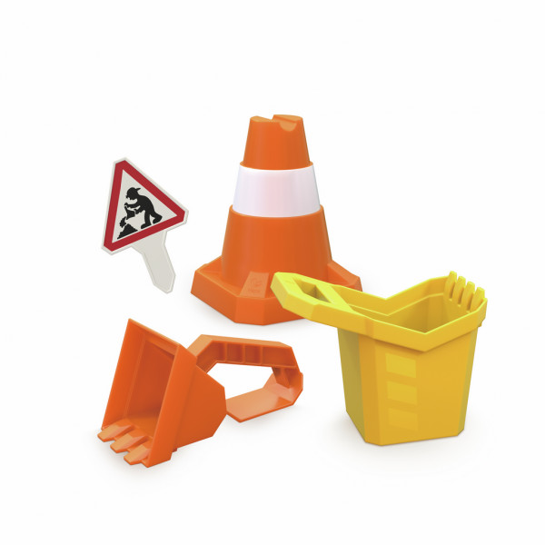 Hape Sandspielzeug-Set „Baustelle“