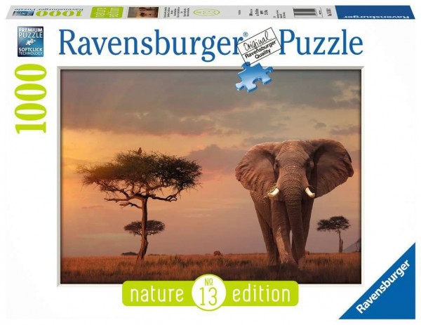 Ravensburger Ravensburger Puzzle - Elefant in Masai Mara National Park - 1000 Teile Spielzeug