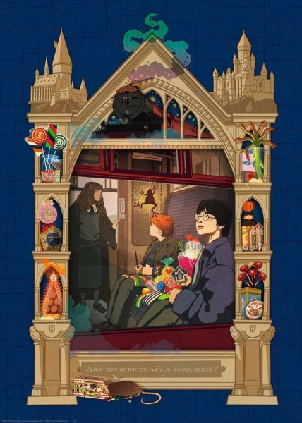 Ravensburger Puzzle - Harry Potter Weg auf dem Weg nach Hogwards - 1000 Teile Spielzeug