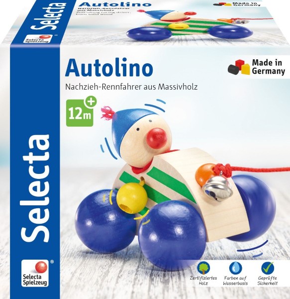 Schmidt Spiele Selecta Autolino, Nachzieh Auto Spielzeug