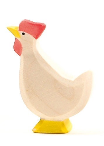 Ostheimer Figur Huhn weiß hoch Spielzeug