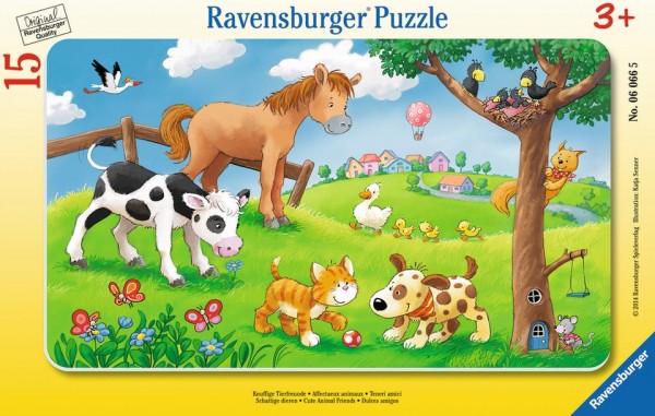 Ravensburger Puzzle 15 Teile Knuffige Tierfreunde Spielzeug