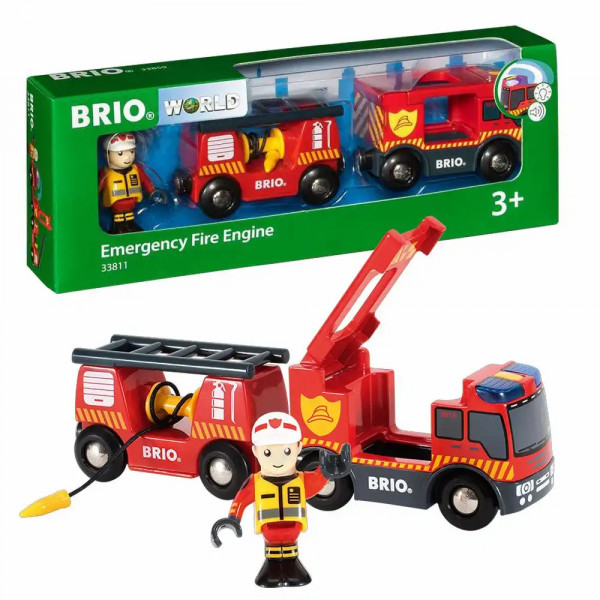 BRIO Feuerwehr Leiterfahrzeug mit Licht