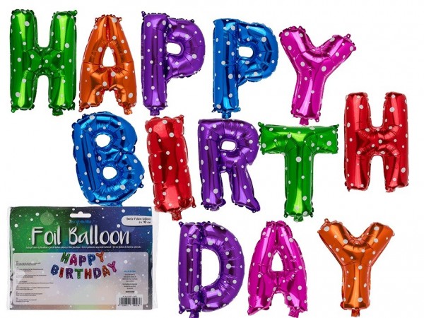 Out of the Blue Folien Luftballon Happy Birthday Wiederbefüllbar Spielzeug