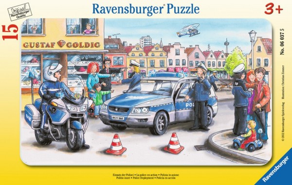 Ravensburger Puzzle 15 Teile Einsatz der Polizei Spielzeug