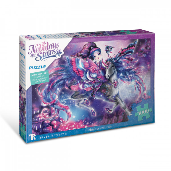 Nebulous Stars Glitzer-Puzzle ? 1000 Teile Eclipsia & Pferd