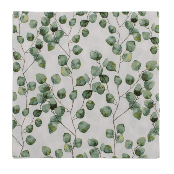 Papier-Servietten, Eucalyptus-Blätter
