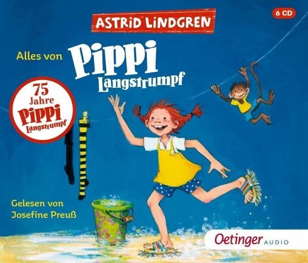 Oetinger Verlag Alles von Pippi Langstrumpf 6 Audio-CD Spielzeug