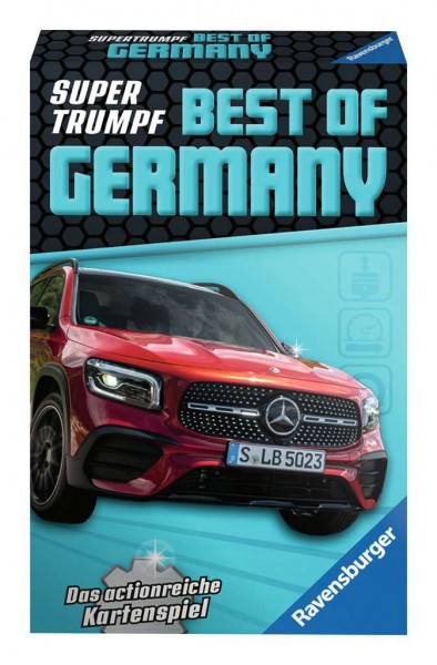 Ravensburger Kartenspiel, Supertrumpf Best of Germany 20688, Quartett und Trumpf-Spiel für Technik-F