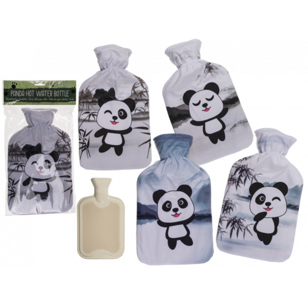 Cremefarbene Wärmflasche, Panda