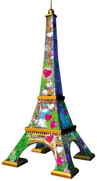 Ravensburger Eiffelturm Love Edition 3D-Puzzle 216 Teile Spielzeug