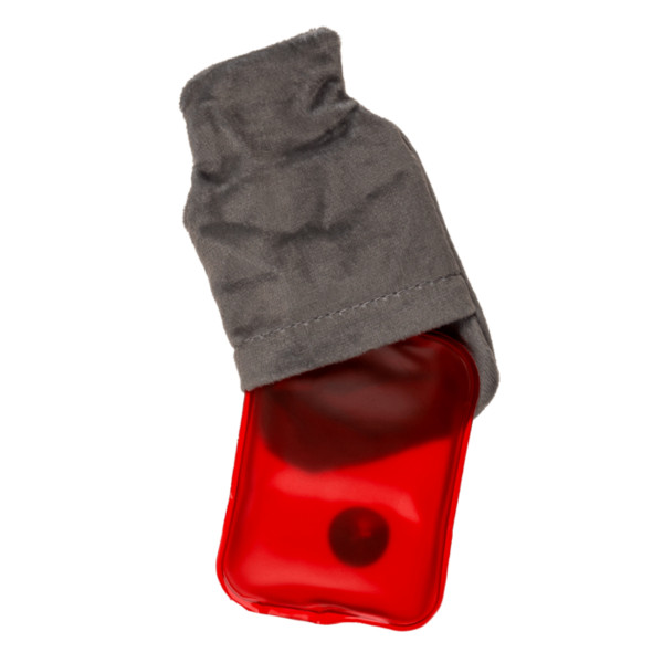 Handwärmer, Wärmflasche mit Fleeceüberzug