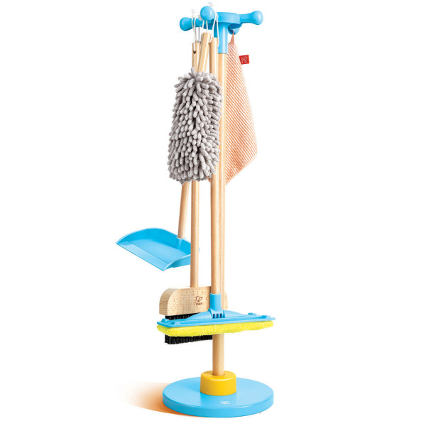 Hape Spielzeug-Putzset mit Ordnungsständer
