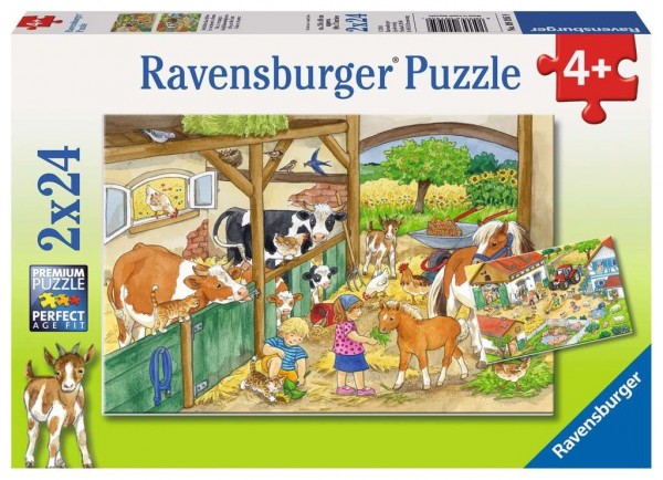 Ravensburger Fröhliches Landleben 2x24 Teile Spielzeug