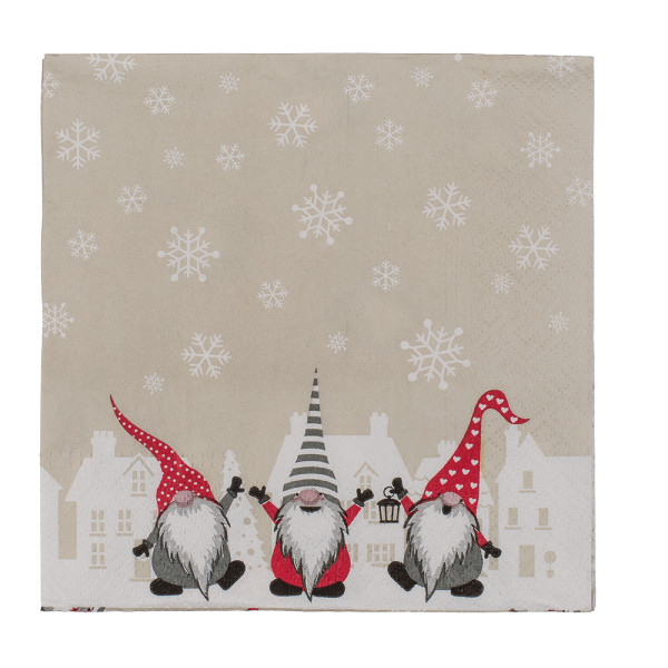 Papier-Servietten, Weihnachtswichtel
