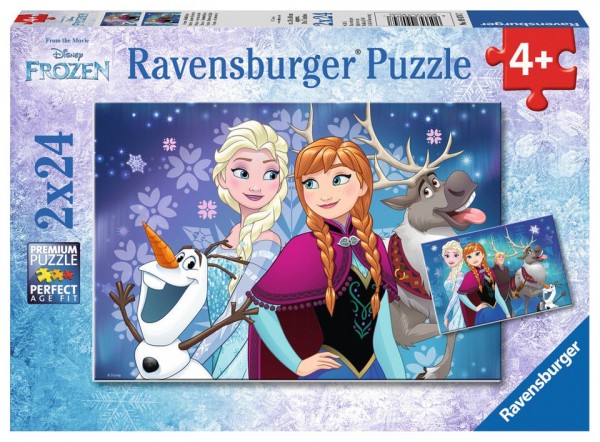 Ravensburger Puzzle 2x24 Teile Die Eisprinzessin Nordlichter Spielzeug