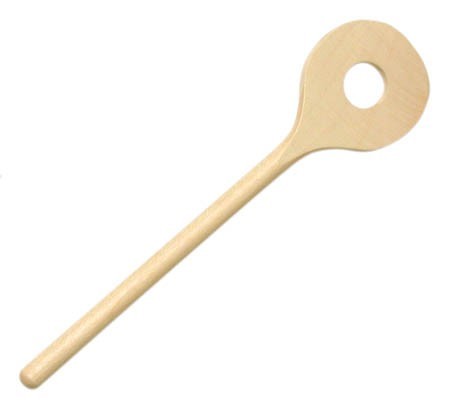 NIC Holzlöffel 18 cm rund/gelocht Spielzeug