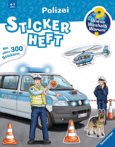 Ravensburger Buch WWW Stickerheft: Polizei Spielzeug