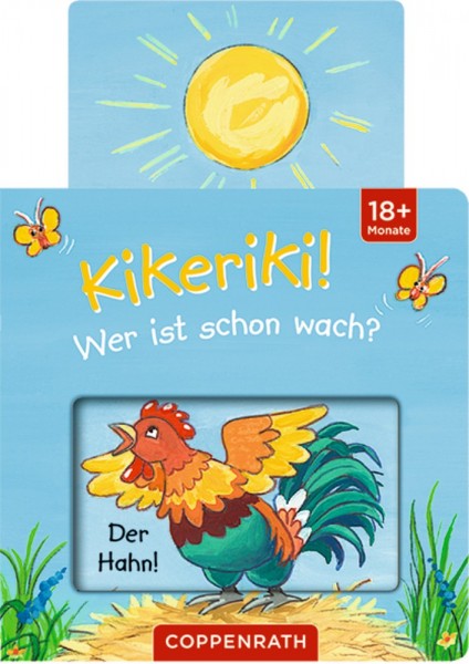 Die Spiegelburg Mini-Pappe mit Schiebern: Kikeriki! Wer ist schon wach? Spielzeug