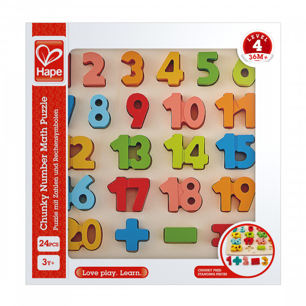 Hape Puzzle mit Zahlen und Rechensymbolen