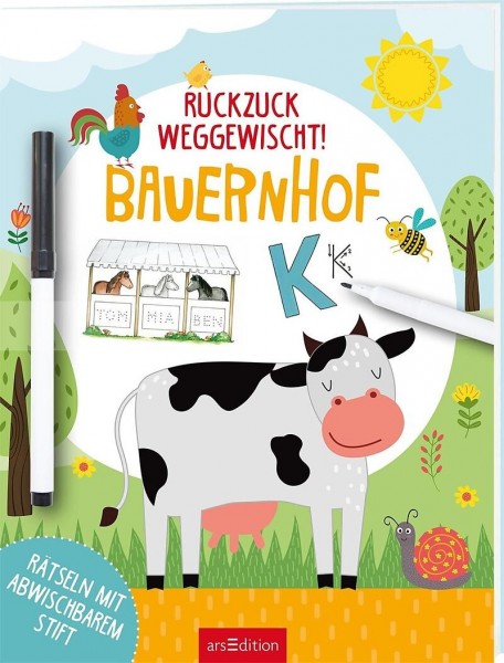 ars Edition Ruckzuck weggewischt! Bauernhof Spielzeug