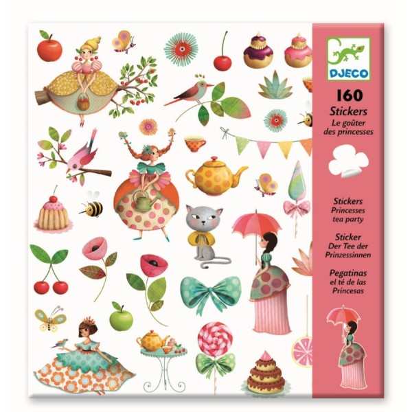 DJECO Sticker: Teeparty der Prinzessin Spielzeug