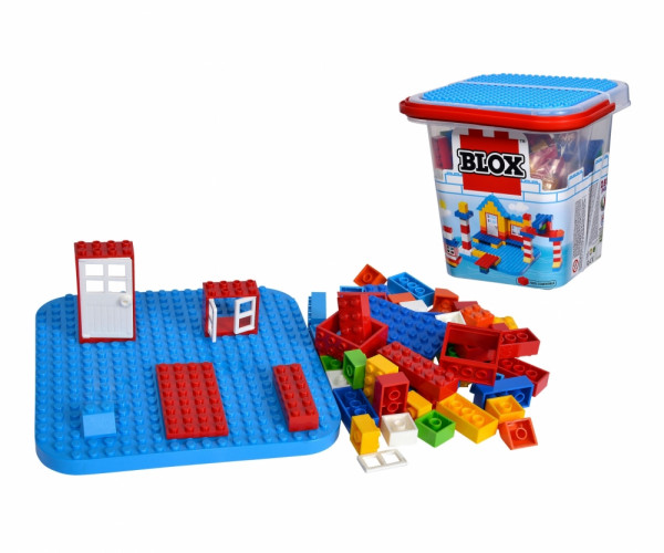 Simba Blox 250 Bausteine bunt incl. Box kompatibel mit bekannten Spielsteinen