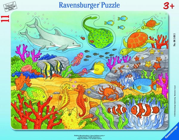 Ravensburger Fröhliche Meeresbewohner Puzzle 8-17 Teile Spielzeug