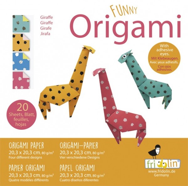 Fridolin Funny Origami Giraffen 20x20 Spielzeug