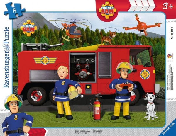 Ravensburger Spieleverlag Kinderpuzzle - Feuerwehrmann Sam, Rettung durch Sam Spielzeug