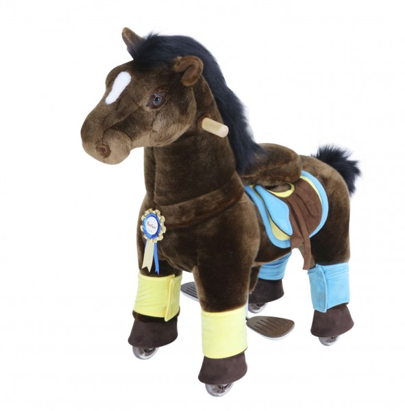 PonyCycle Premium Dunkelbraunes Pferd 3-5 Jahre