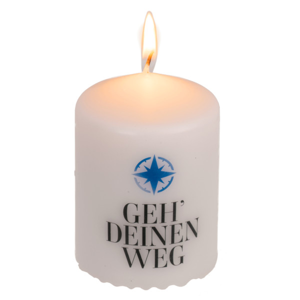 Stumpenkerze, Geh Deinen Weg