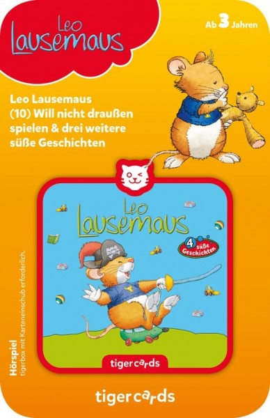Tigermedia tigercard - Leo Lausemaus - Folge 10: Will nicht draußen spielen und 3 weitere süße Geschichten Spielzeug